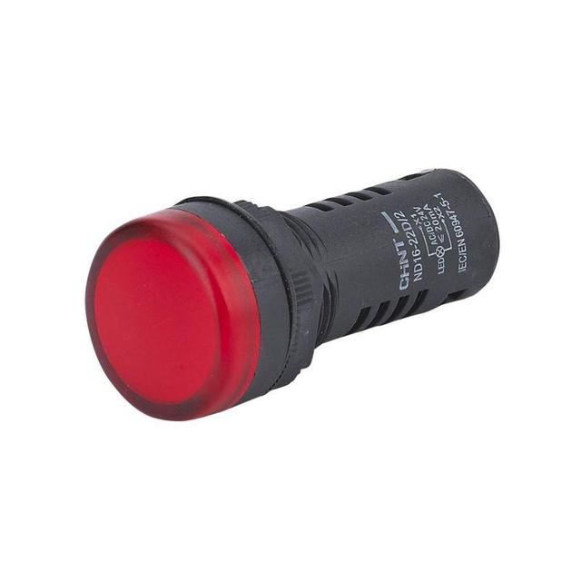 Индикатор ND16-22D/4C встроен. конденсатор IP65 AC 230В (R) красн. CHINT 828067
