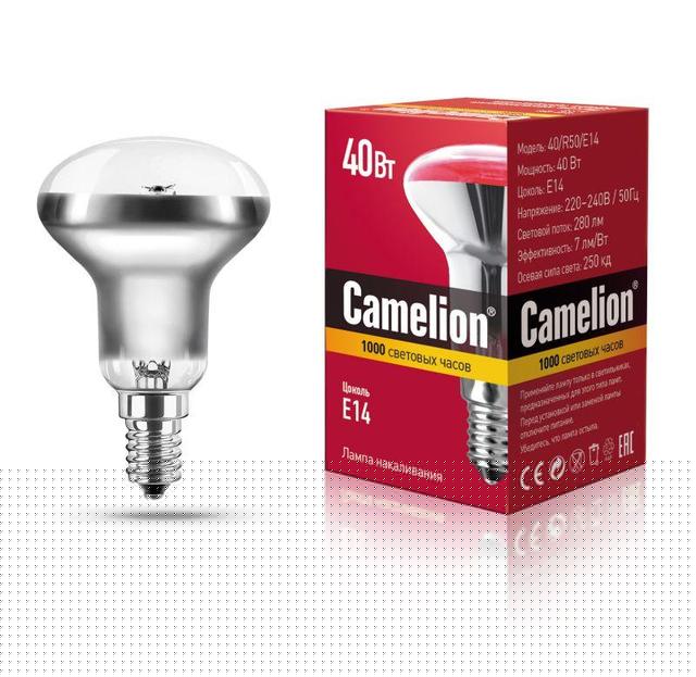 Лампа накаливания MIC R50 40Вт E14 Camelion 8977