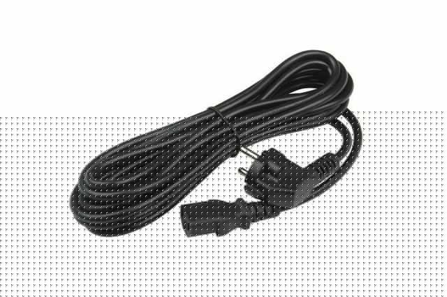 Кабель PWC-IEC13-SHM-5.0-BK питания комп. (Shucko+C13) (3х1.00) угл. вилка 5м 10А Hyperline 34929