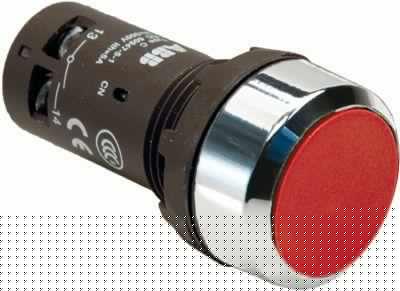 Кнопка CP1-30R-11 без фикс. 1HO+1H3 красн. ABB 1SFA619100R3071
