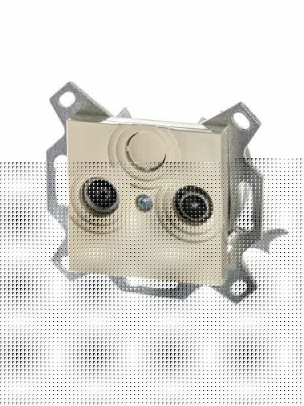 Розетка телевизионная проходная TV/R Levit 7дБ сл. кость ABB 2CHH083607A6017