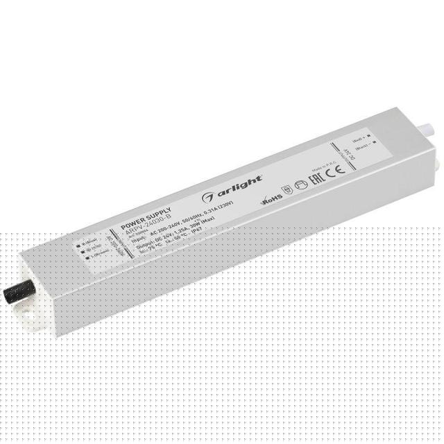 Блок питания ARPV-24030-B 24В 1.3А 30Вт IP67 метал. 3 года Arlight 020004