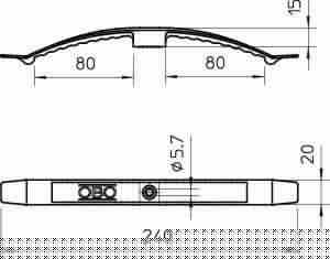 Зажим кабельный 2х8 NYM3х1.5 2033 SP OBO 2204983