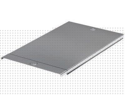 Крышка для лотка осн.80 L3000 сталь 1.5мм с заземл. оцинк. DKC 3552115