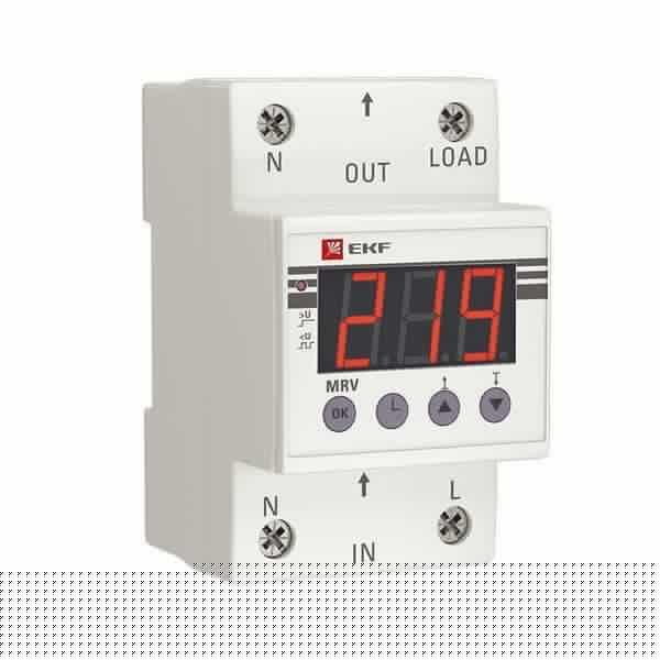 Реле напряжения с дисплеем MRV 63А PROxima EKF MRV-63A