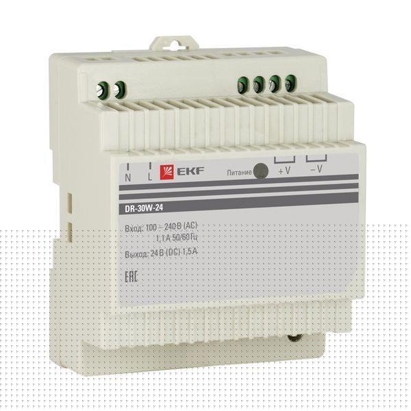 Блок питания 24В DR-30W-24 EKF dr-30w-24