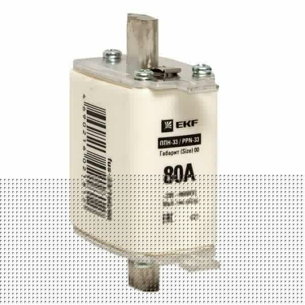 Вставка плавкая ППН-33 160/80А габарит 00 PROxima EKF fus-33/160/80