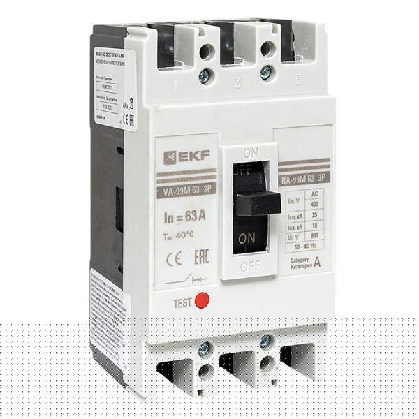 Выключатель автоматический 3п 63/63А 25кА ВА-99М PROxima EKF mccb99-63-63m