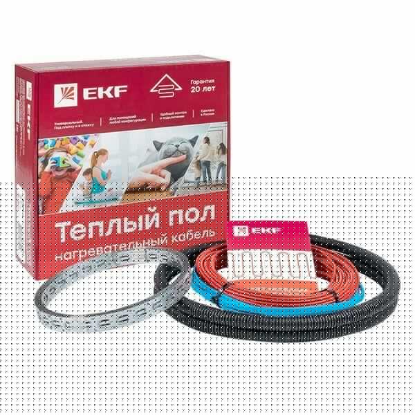 Комплект "Теплый пол" (кабель) 1200Вт 80м 8.0кв.м EKF nk-1200