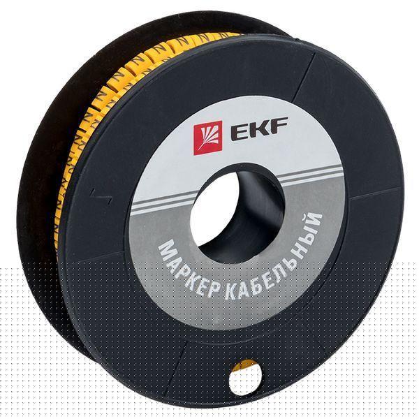Маркер каб. 1.5кв.мм "4" (к-1000ед) (ЕС-0) EKF plc-KM-1.5-4
