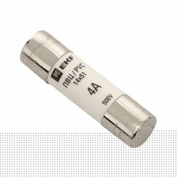 Вставка плавкая цилиндрическая ПВЦ 14х51 4А EKF pvc-14x51-4