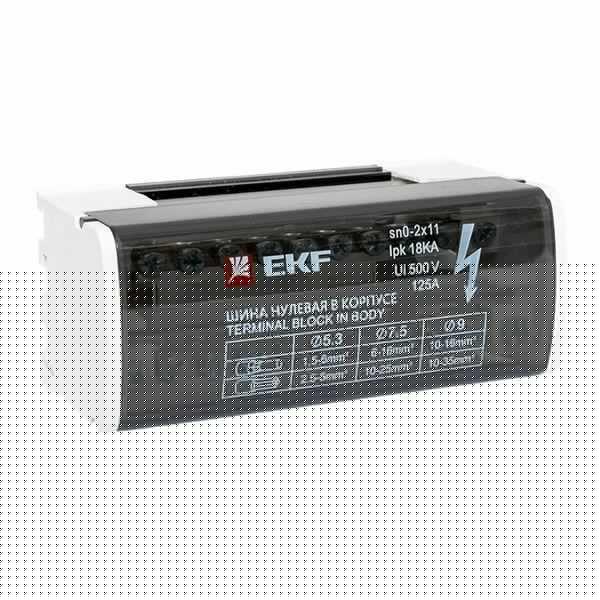 Шина нулевая в корпусе 2х11 EKF sn0-2x11