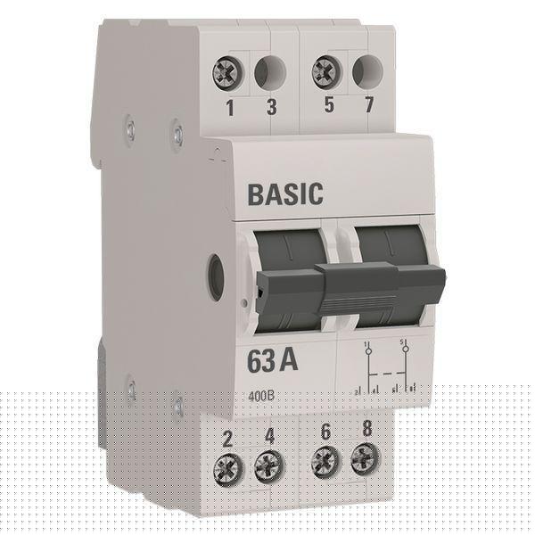 Переключатель трехпозиционный 2п 63А Basic EKF tps-2-63