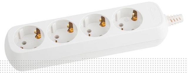 Колодка удлинителя 4-м с заземл. KX-4e Эра Б0028340