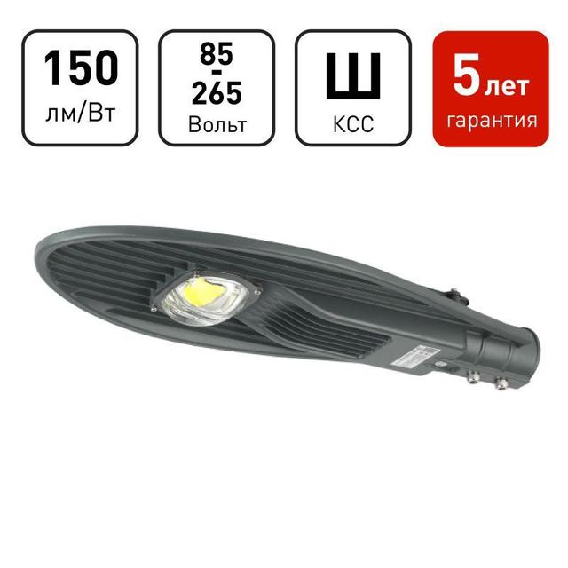 Светильник светодиодный пром. SPP-5-60-5K-W 620х245х70 60Вт 6600лм 5000К IP65 (Аналог ДКУ) консольный (КСС "Ш") ЭРА Б0029441