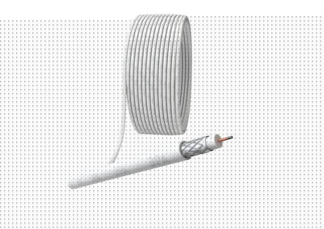 Кабель коаксиальный RG-6U CCS/оплетка Al 64проц. PVC Simple 75Ом бел. (м) Эра Б0044597