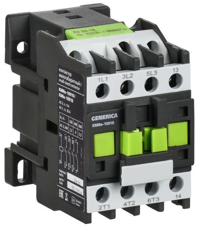 Контактор КМИе-10910 9А 24В/АС3 1НО IEK KKME11-009-024-10