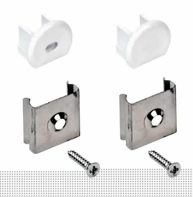 Набор для монтажа накладного кругл. профиля для LED ленты 1816 IEK LSADD1816-SET2-N2-04