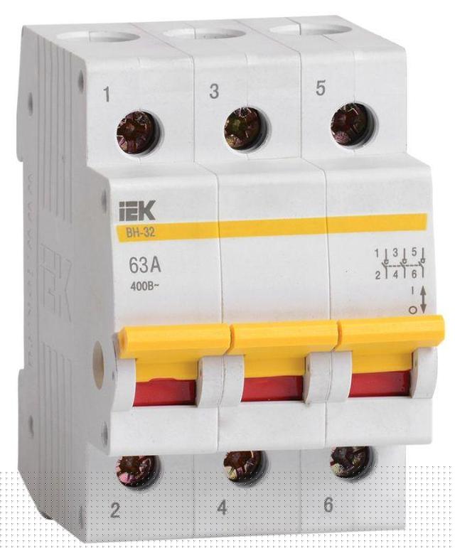 Выключатель нагрузки ВН-32 63А/3П IEK MNV10-3-063
