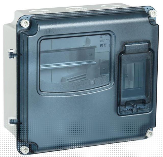 Корпус ЩУРн-П 1/3 Krepta 3 IP66 PC пластик. IEK MSP1-N-03-66-L
