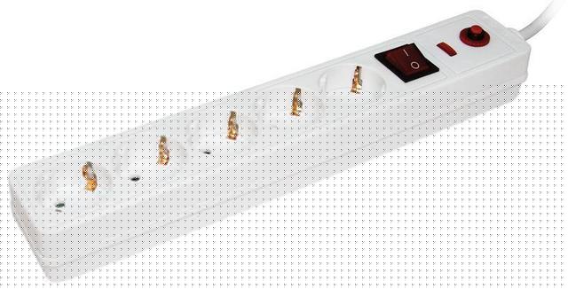 Удлинитель с сетевым фильтром 5х1.5м с заземл. 16А IP20 СФ-05К 2P+PE ПВС 3х1 с выкл. IEK WFP10-16-05-01-N
