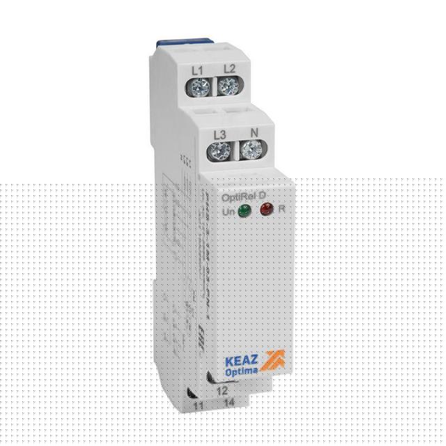 Реле контроля фаз OptiRel D PHS-3-1M-03-PN-2 чередования обрыва фаз 3Ф+N 2СО КЭАЗ 331993
