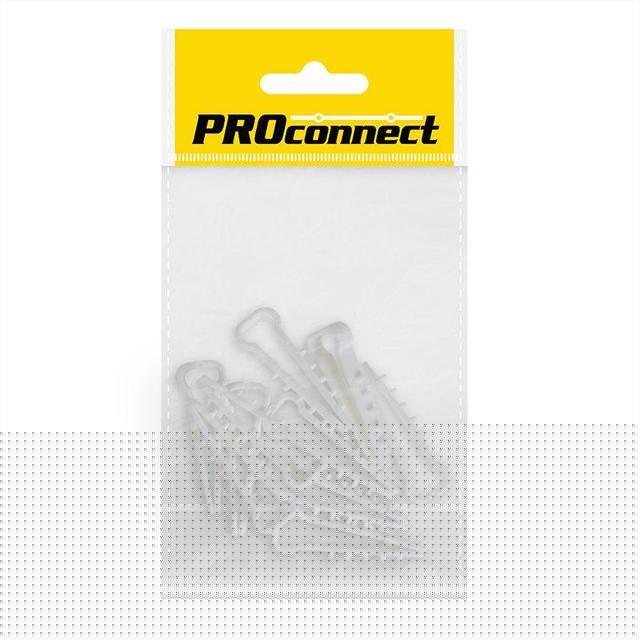Дюбель-хомут 5-10 прямоуг. бел. (уп.10шт) PROCONNECT 07-4611-9
