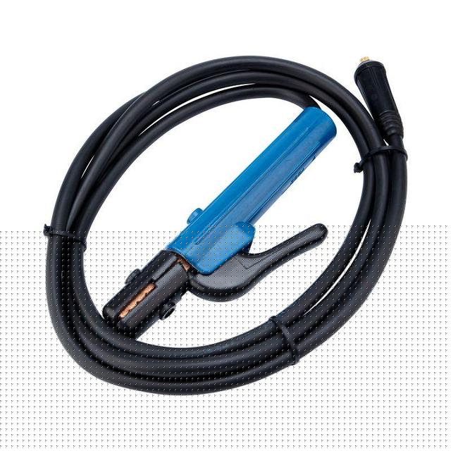 Кабель сварочный КГ 1х16 200А СКР 10-25 с электрододержателем 3м Rexant 16-0753