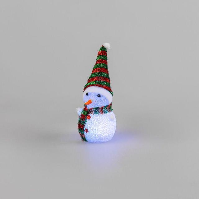 Фигура светодиодная "Снеговик" 17см 1LED RGB 0.1Вт IP20 Neon-Night 513-018