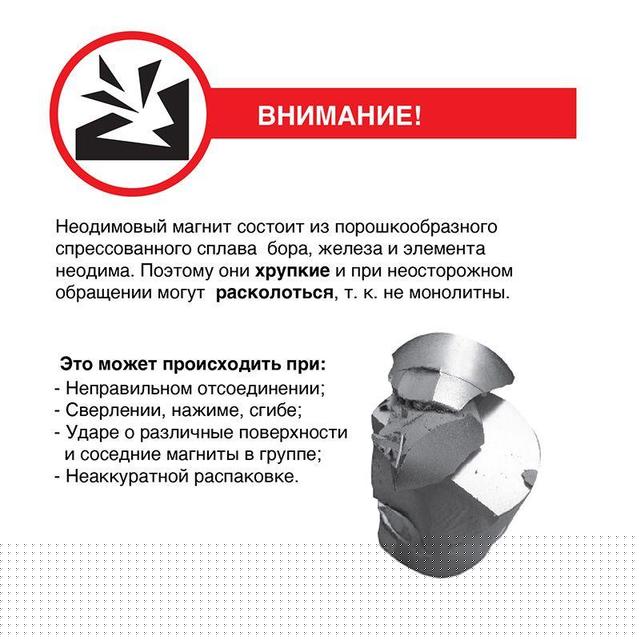 Магнит неодимовый куб 10х10х10мм сцепление 4.5кг (блист.2шт) Rexant 72-3210