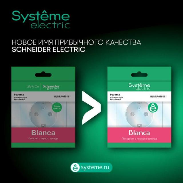 Коробка монтажная СП Blanca для силовых розеток зел. SE BLNMK000001