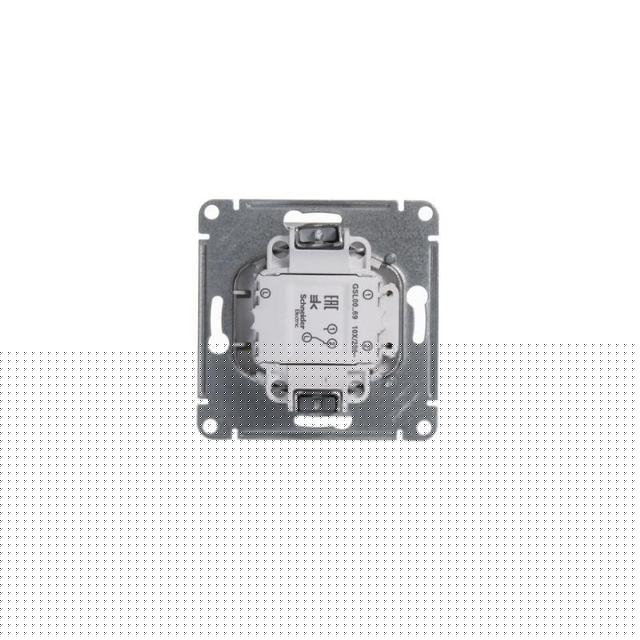 Выключатель карточный 1-кл. 1мод. СП Glossa 10А IP20 (сх. 6) механизм бел. SE GSL000169