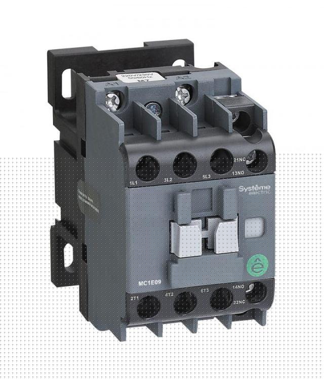 Контактор MC1E 3п 12А кат. 220В/230В AC 1НО+1НЗ SE MC1E12M7