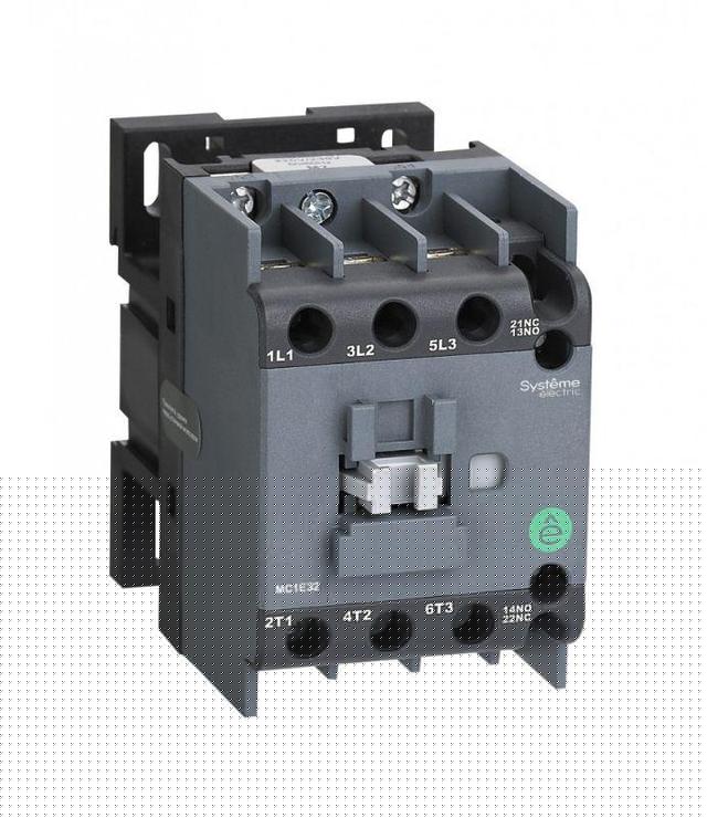 Контактор MC1E 3п 25А кат. 110В AC 1НО+1НЗ SE MC1E25F7