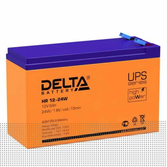 Аккумулятор UPS 12В 6А.ч Delta HR 12-24 W