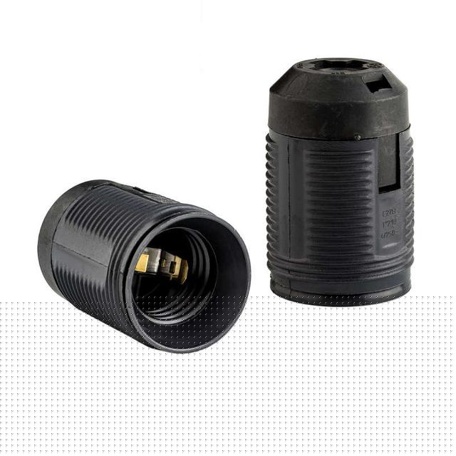 Патрон подвесной E27 фигур. резьба черн. DUWI 24529 2