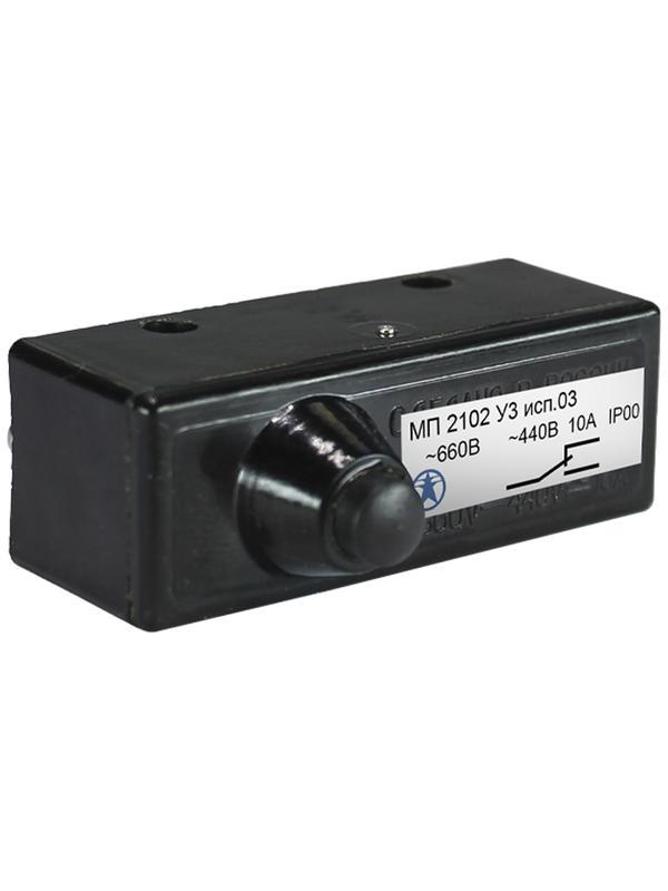 Микровыключатель МП 2102Л УХЛ3 исп. 03 IP00 толкатель с увеличенным рабочим ходом базовый винты Электротехник ET006840