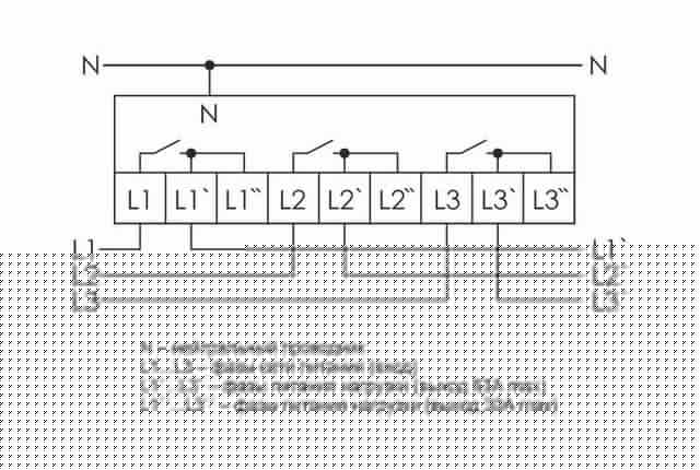 Реле контроля напряжения CP-723 (трехфазное; два режима работы - три однофазных реле или трехфазное реле напряжения; монтаж на DIN-рейке; 100…450 AC 3NO 3х63А) F&F EA04.009.015
