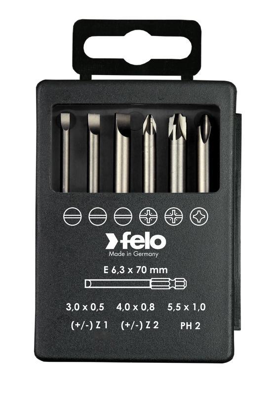 Набор бит SL/Z (+/-) Industrial 73мм в кейсе (уп.6шт) Felo 03192716