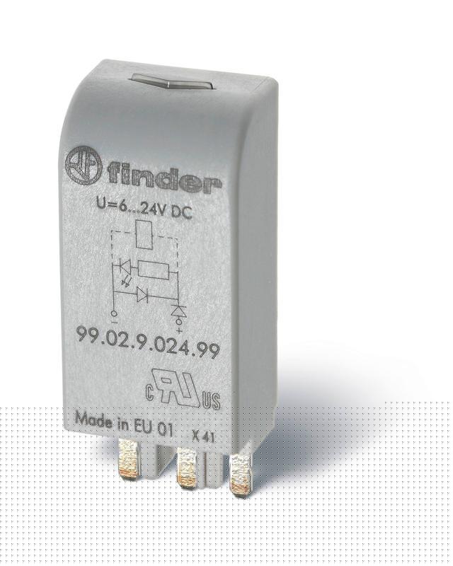 Модуль индикации LED 110-240В AC/DC зел. FINDER 9902023059