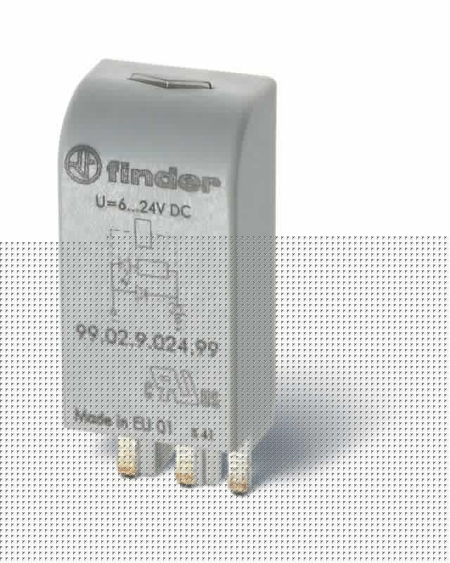 Модуль индикации и защиты LED + варистор 110...240В AC/DC зел. FINDER 9902023098