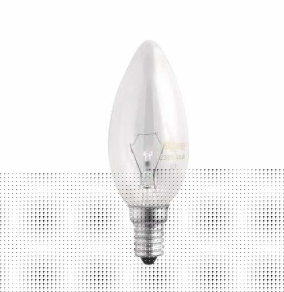 Лампа накаливания B35 240V 40W E14 clear JazzWay 3320539