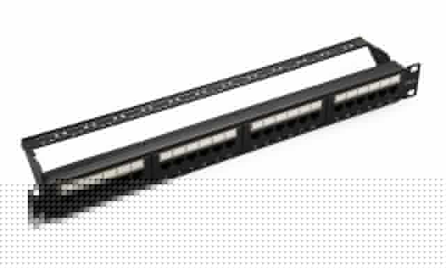 Патч-панель UTP 24хRJ-45 кат.6 1U 19дюйм SUPRLAN 10-0427