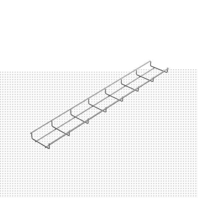 Лоток проволочный 100х35 L3000 сталь 4мм PL35-100-3000 оцинк. КМ LO0650