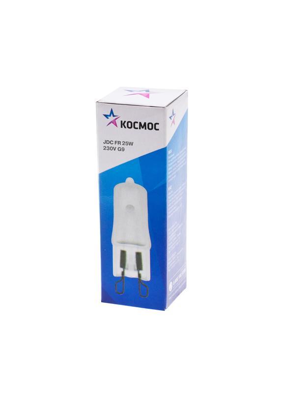 Лампа галогенная JDC 25Вт капсула G9 3000К 240В FR КОСМОС LKsmJDC220VFR25W