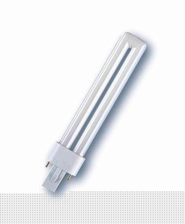 Лампа люминесцентная компактная DULUX S 9Вт/830 G23 OSRAM 4099854123528