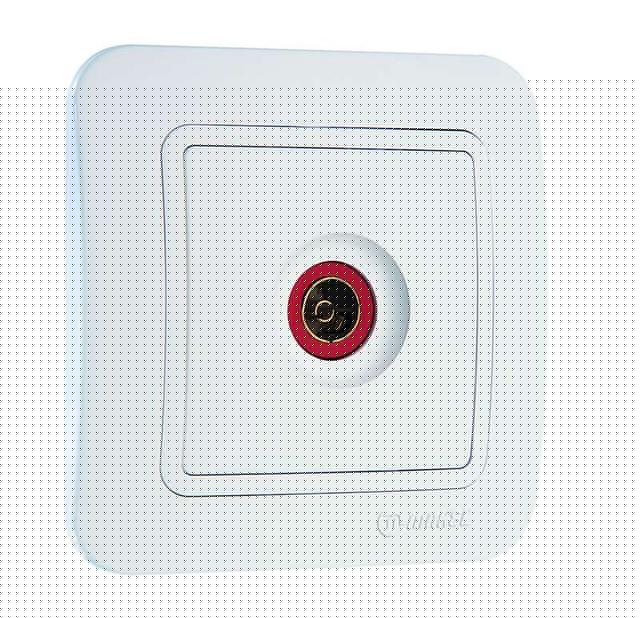 Розетка телевизионная TV 1-м СП Lillium 16А IP20 бел./бел. Makel 70007