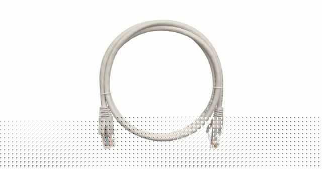 Патч-корд кат.5E (класс D) U/UTP 4 пары 24 AWG (7х0.205мм) 100МГц 2хRJ45 (8P8C) BC чистая медь LSZH нг(А)-HFLTx 3м сер. NIKOMAX NMC-PC4UD55B-030-C-GY