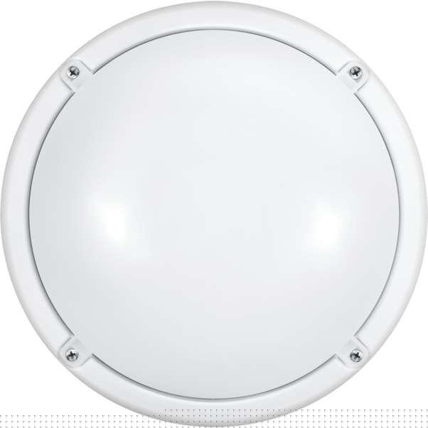 Светильник светодиодный 71 622 OBL-R1-7-4K-WH-IP65-LED-SNRV 7Вт 4000К IP65 520лм ЖКХ с оптико-акустич. датчиком круг бел. (аналог НПП) ОНЛАЙТ 71622