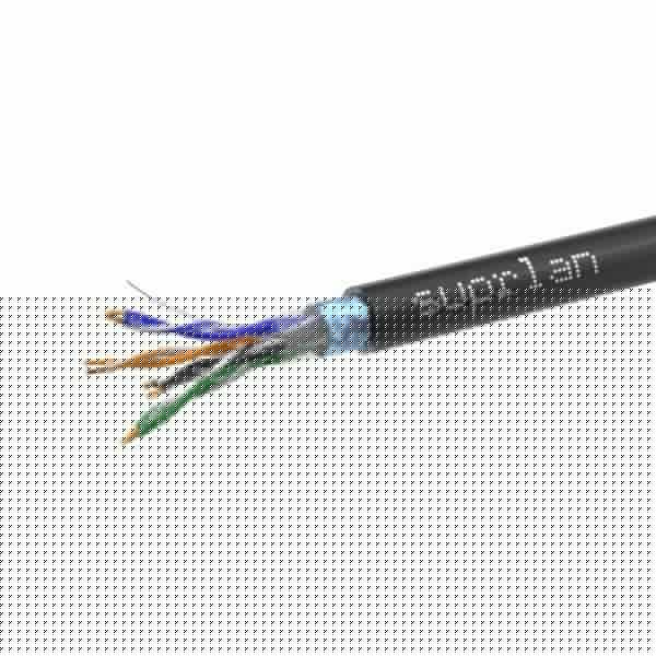 Кабель витая пара F/UTP кат.5E 4х2х24AWG solid Cu PE Out Premium (м) SUPRLAN 01-1010-4